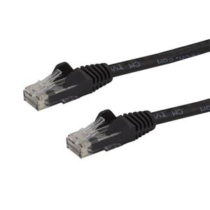 15ft CAT6 Ethernet Cable - Black Snagless Gigabit - 100W PoE UTP 650MHz Category 6 Patch Cord UL Certified Wiring/TIA