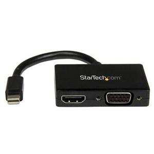 Travel A/V Adapter: 2-in-1 Mini DisplayPort to HDMI or VGA Converter 