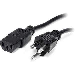 10ft (3m) Computer Power Cord, NEMA 5-15P to C13, 10A 125V, 18AWG, 10 Pack, Replacement PC Power Cord, TV/Monitor Power Cable