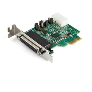 4-port PCI Express RS232 Serial Adapter Card - PCIe Serial DB9 Controller Card 16950 UART - Low Profile - Windows/Linux