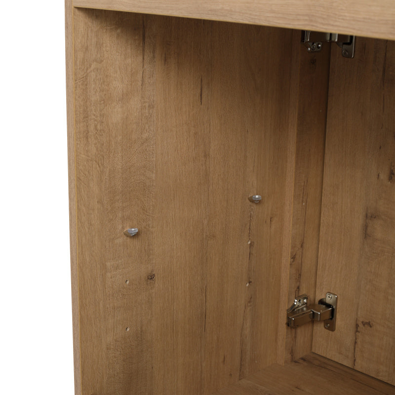24" Freestanding Bathroom Vanity 2 Soft-Close Cabinet Doors (KD-PACKING Only Vanity without Top 