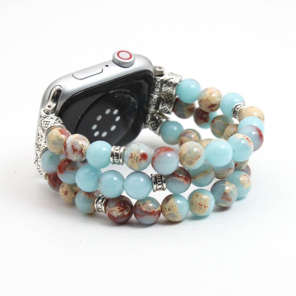 Simple And Versatile Beaded Bracelet smart watch strap 
