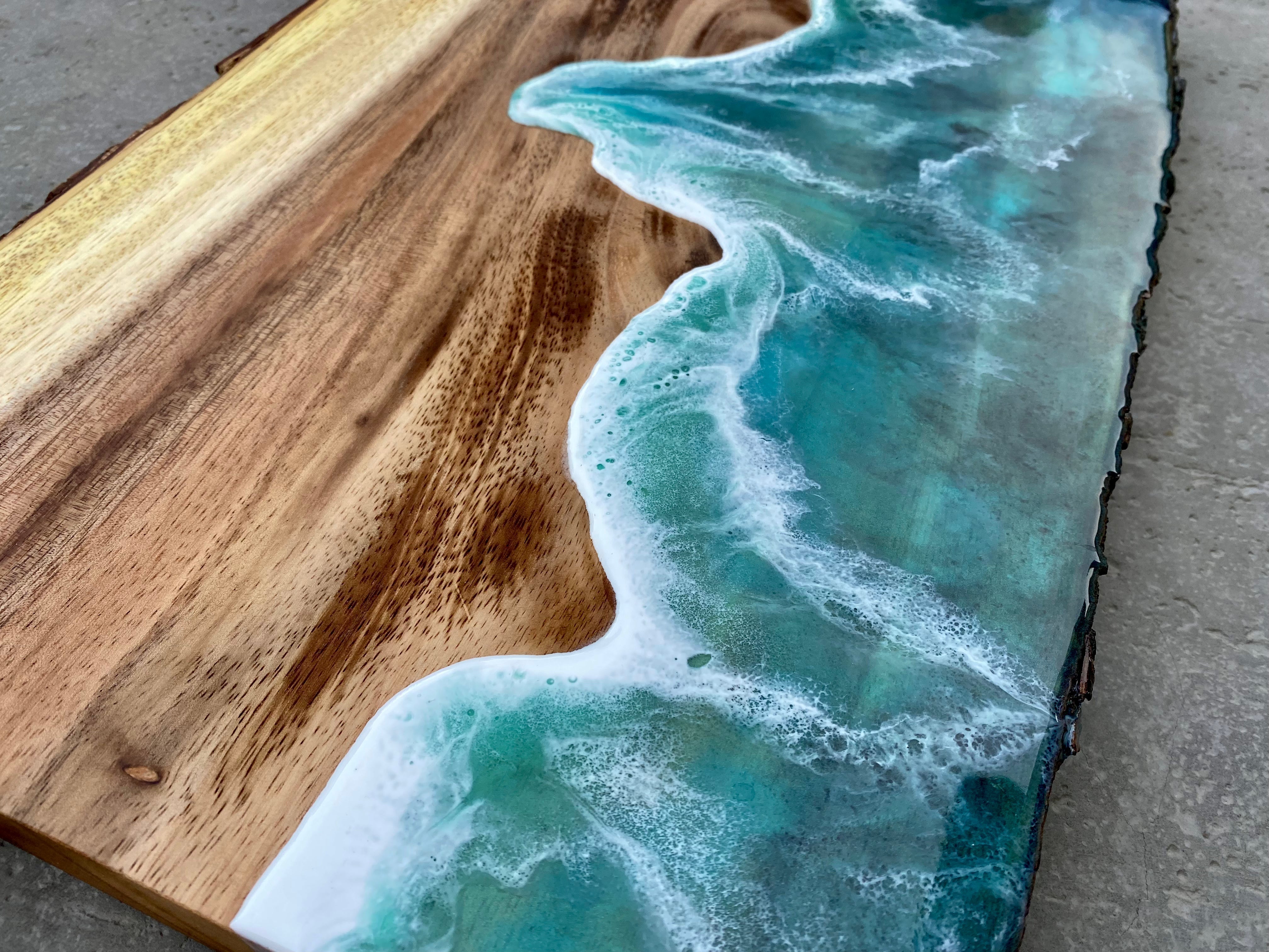 Live Edge Charcuterie Board with Rope Handles 