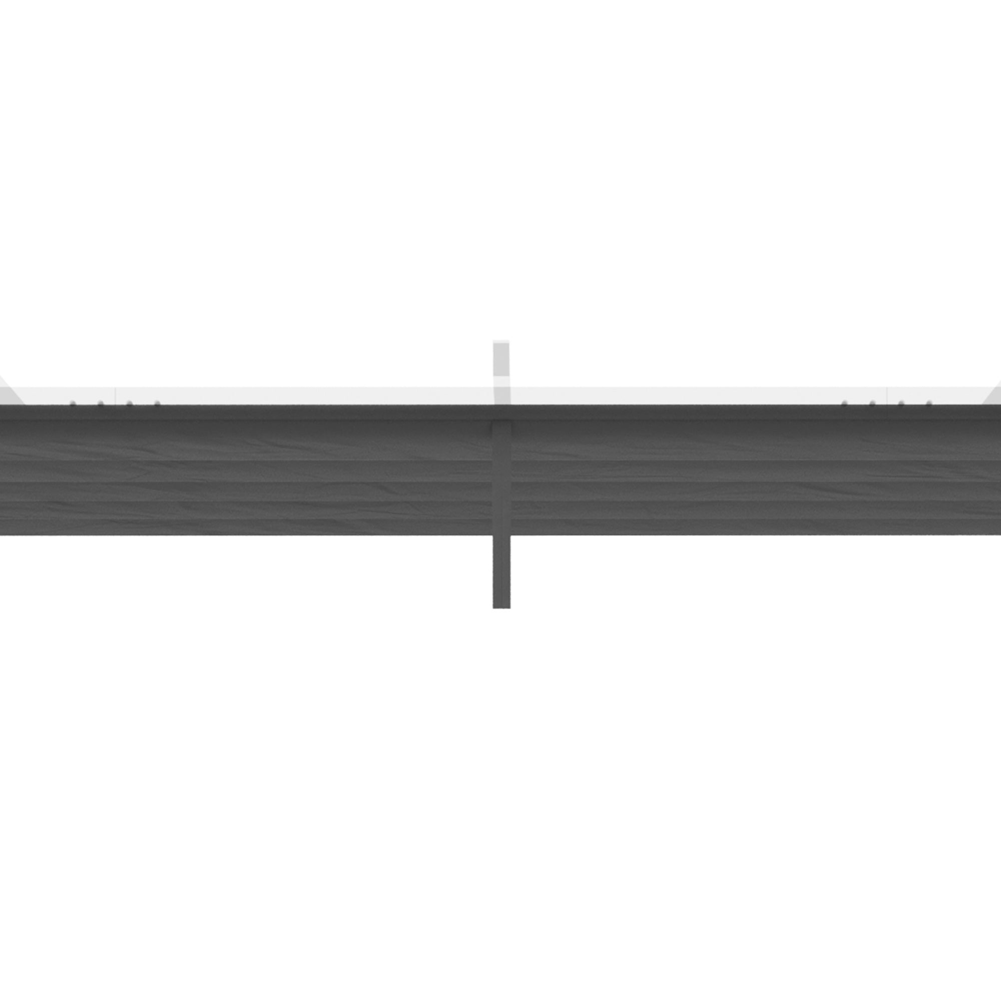 Outsunny Retractable Pergola Canopy Cover Replacement for 13.1' x 9.8' Pergola, Dark Grey 