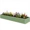 8'x2'x1' Galvanized Raised Bed, Large Elevated Planter Box for Growing Flowers, Herbs and Vegetables, Light Green