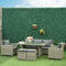 Outsunny 6 Pcs Patio Furniture Set, Rattan Outdoor Furniture Set with 3 Seater Sofa, Armchairs, Footstools and Table, Light Grey
