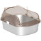 Stainless Steel Cat Litter Box with High Sided Enclosure, Scoop, Non-Sticky & Anti-Urine Leakage, Easy Cleaning