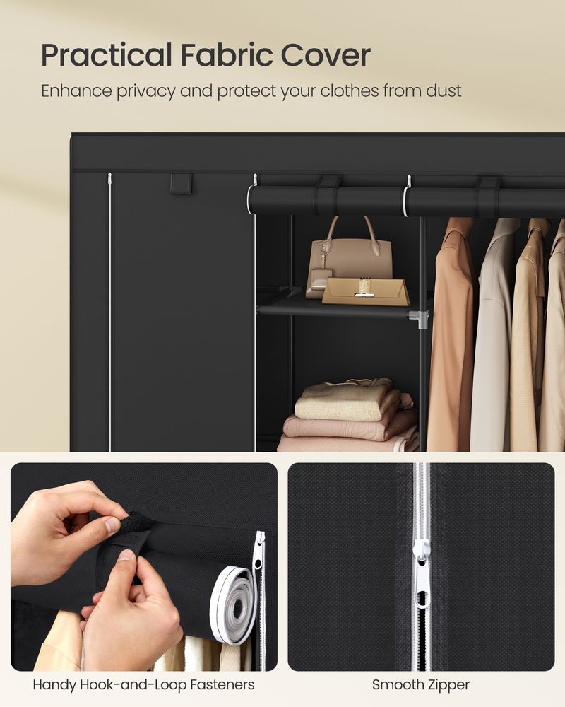 SONGMICS Portable Closet with Non-Woven Fabric Cover 