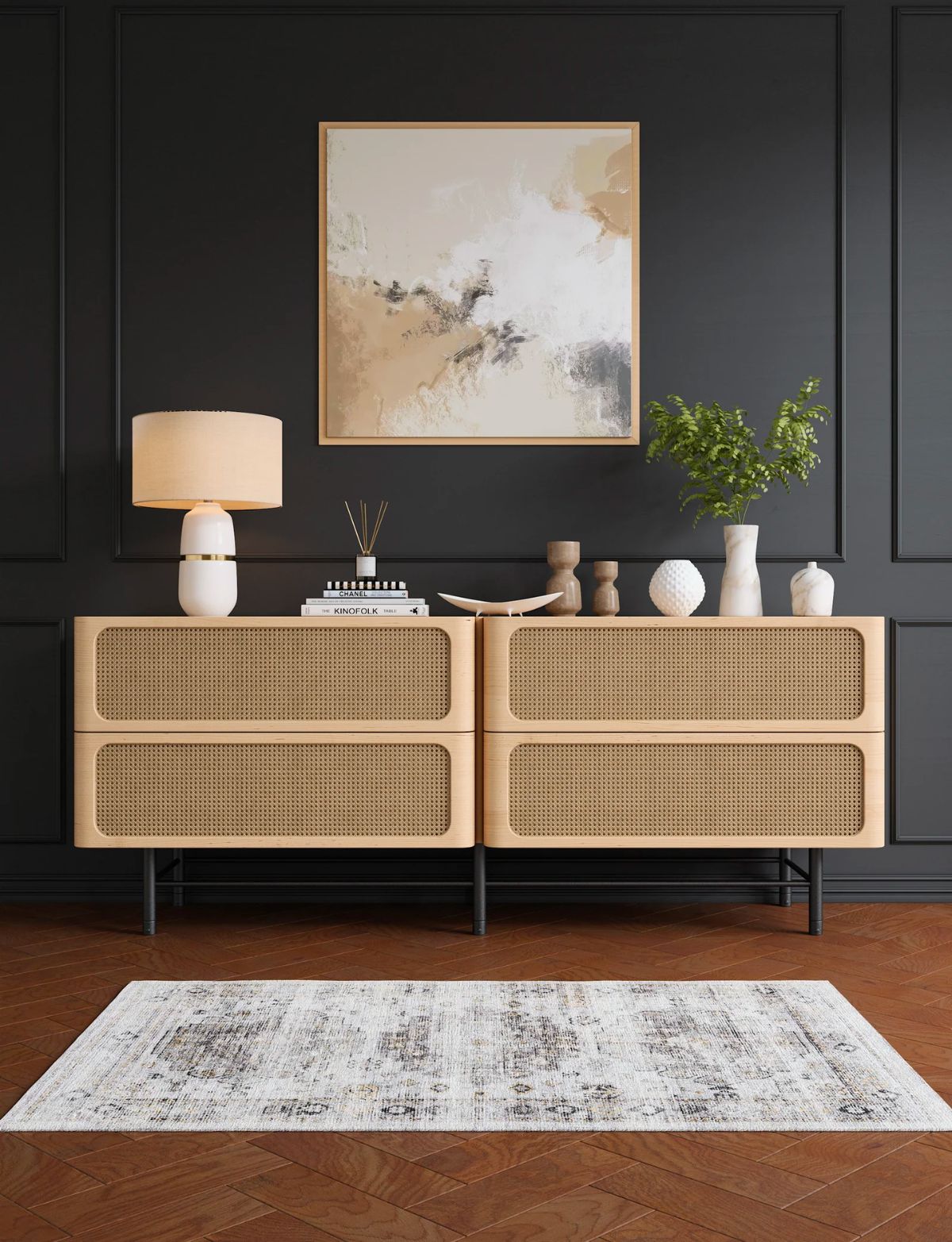 Kyra Silver Grey White Rug 