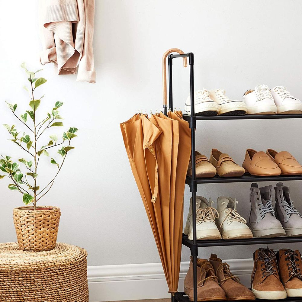 SONGMICS 5-Tier Shoe Rack Black 