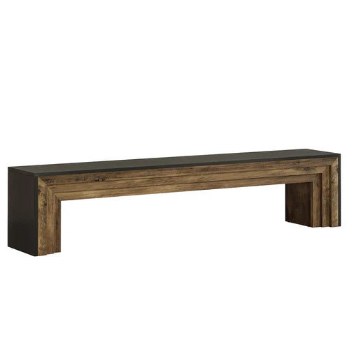 70.9" TV Stand for Up to 75" TVs, Wooden Entertainment Center Console with Open Storage Space Rustic Brown