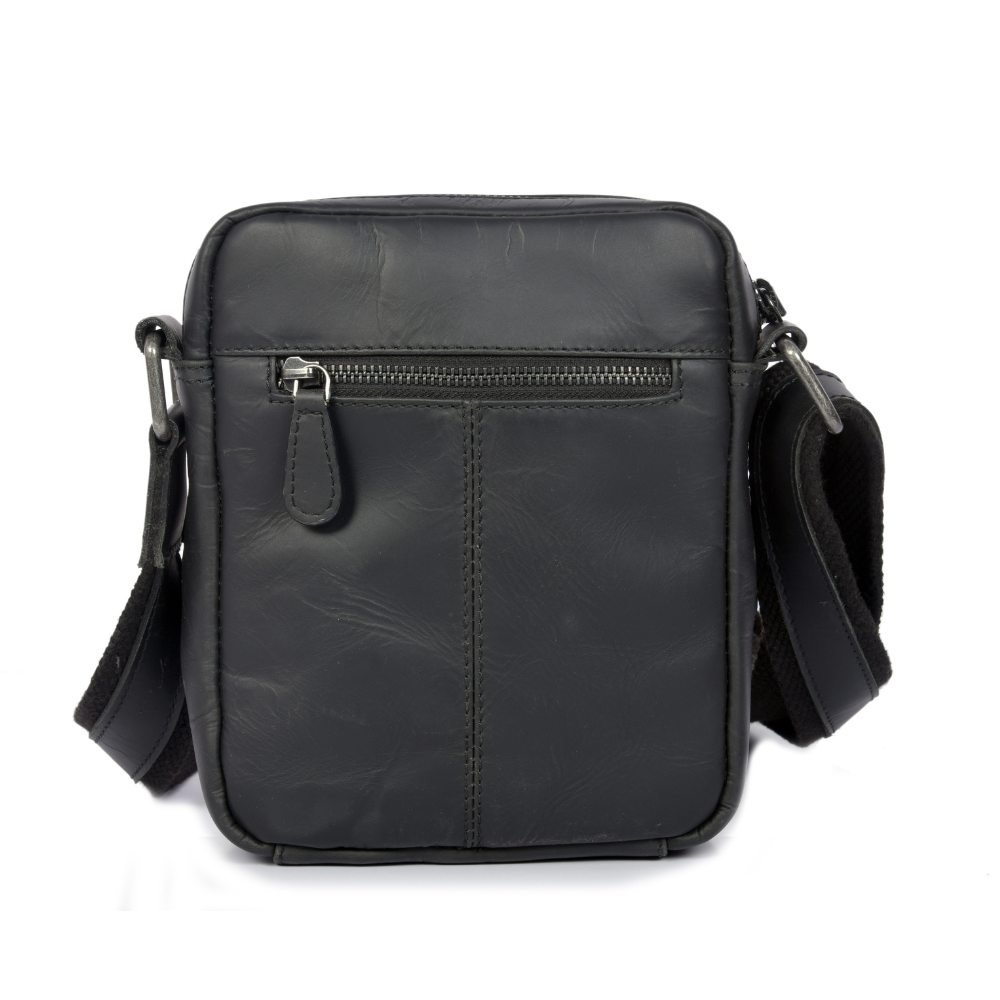 Leather Shoulder Bag – Cognac | Compact Crossbody Satchel