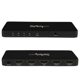 4K HDMI Splitter - 4k 30Hz - 4 Port - Aluminum - Backward Compatible - HDMI Multi Port - HDMI Hub 