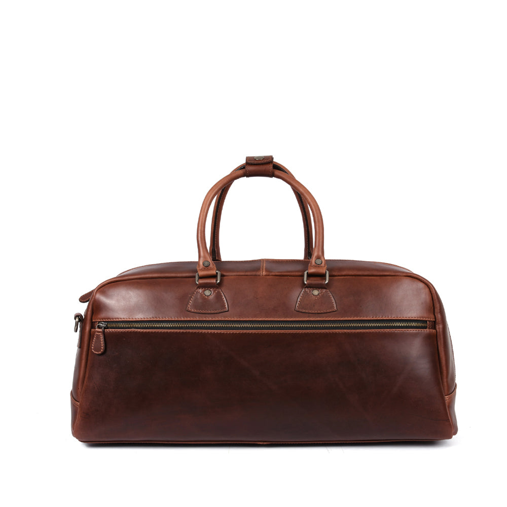 Voyager Leather Duffle – Premium Cowhide Travel Style