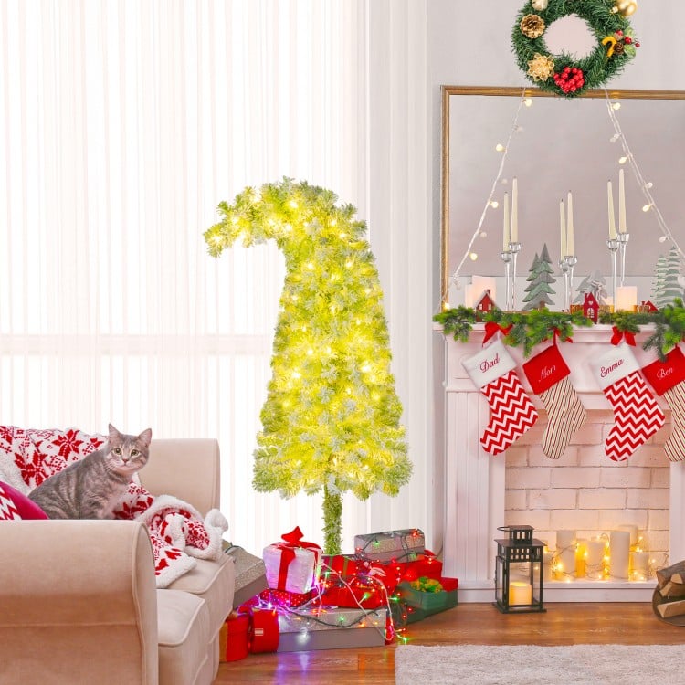 5 FT Whimsical Christmas Tree with Bendable Top and 216 Branch