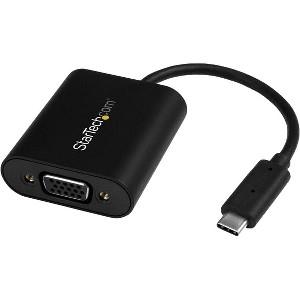 USB-C to VGA Adapter - 1920x1200 - USB C Adapter - USB Type C to VGA Monitor / Projector Adapter 