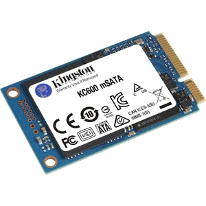 Kingston KC600 1 TB Solid State Drive - mSATA Internal - SATA (SATA/600) 