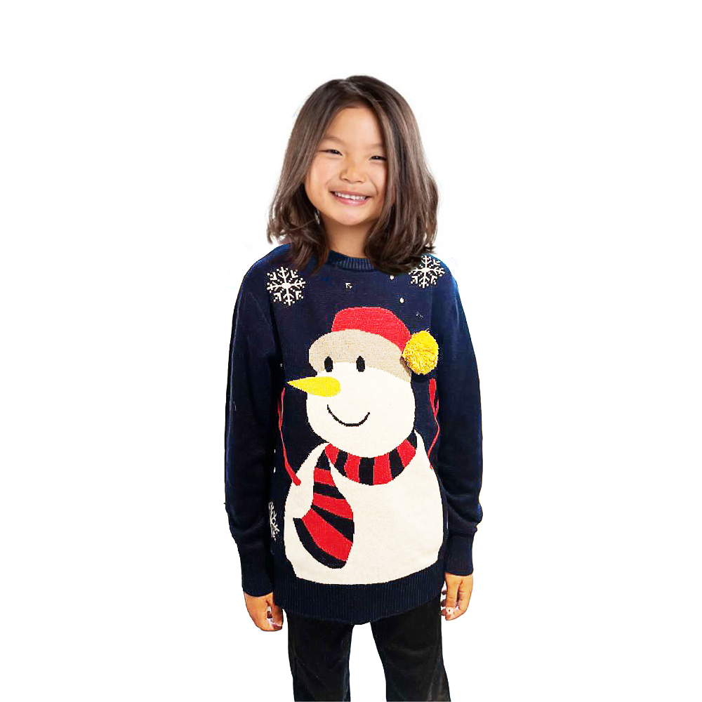 Family Bundle - Snowman Sweater With a Pompom 