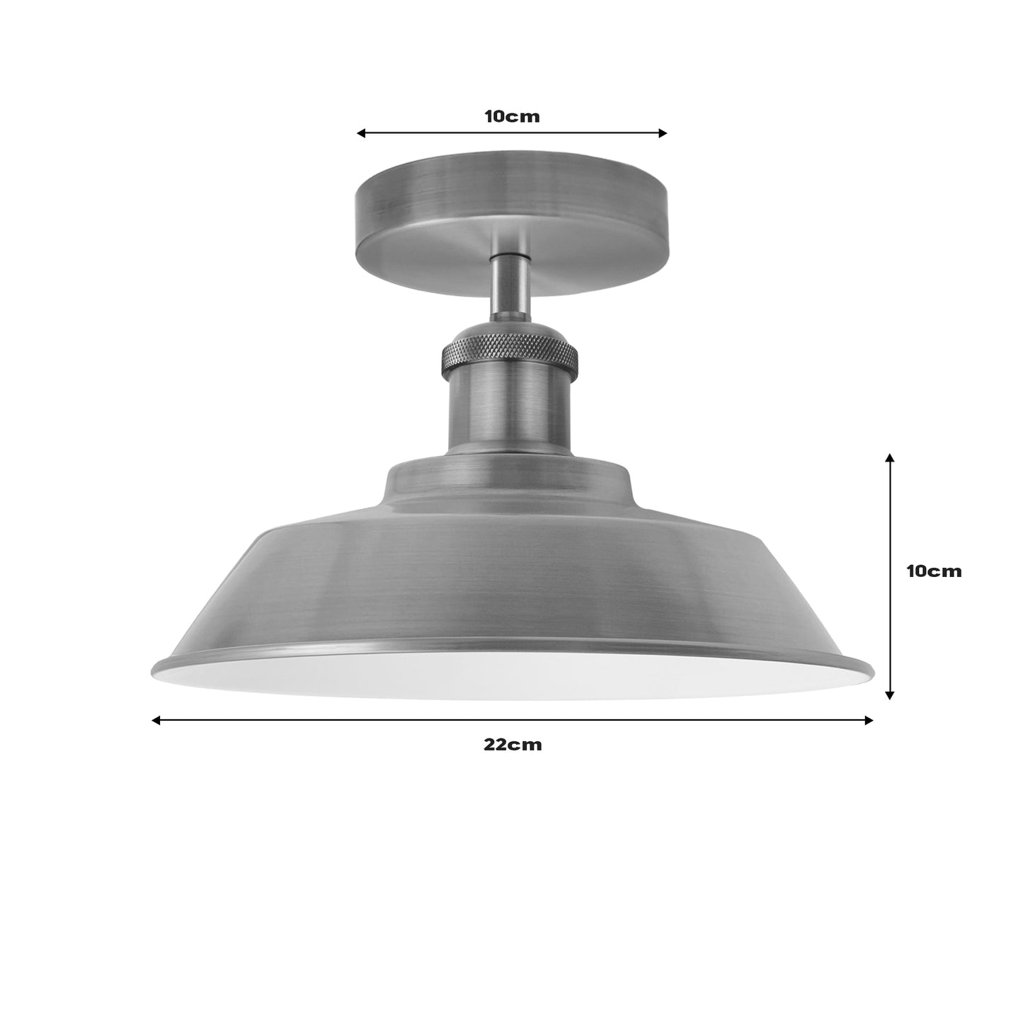 Semi Flush Light Fixtures Satin Nickel~1184