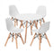 5 Pieces Kids Mid-Century Modern Table Chairs Set