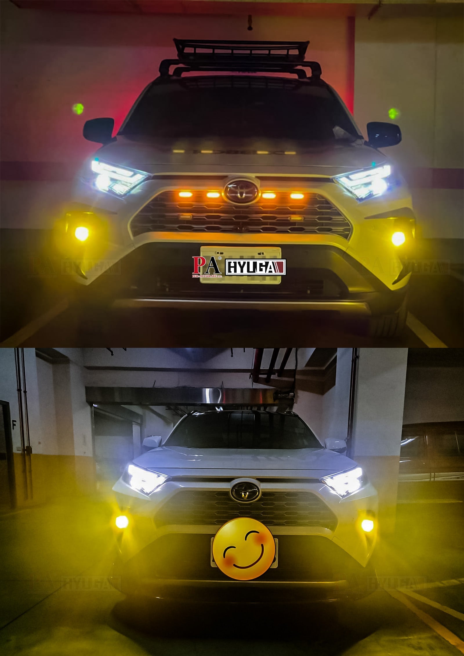 TF1 2x LED Fog Light Bulbs 3000K Amber 6000K White 30W Plug and Play Compatible with 2020~ Corolla Cross, Corolla, CHR, SIENTA, RAV4, HILUX HYUGA (Pack of 2) 