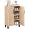 5-Tier Shoe Storage Cabinet Freestanding Wooden Shoe Rack Organizer-Natrual