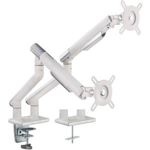 Amer Mounts HYDRA2A Desk Mount for Display Screen, Curved Screen Display, Monitor - Space Gray, Textured White 