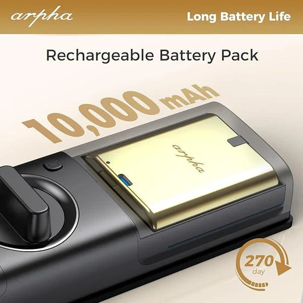 ARPHA AL501 Smart Door Lock with Video Camera - 6 in 1 
