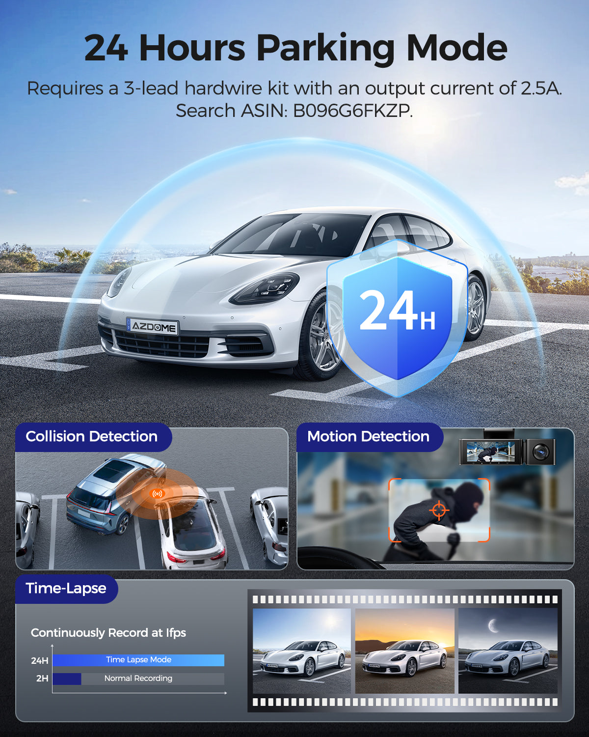 AZDOME M550 Max 3CH 4K Dash Cam 