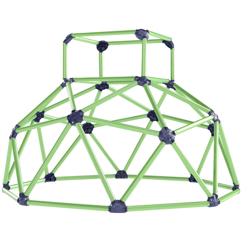 Qaba Climbing Dome, 6FT Geometric Dome Climber, Indoor Outdoor Jungle Gym Playground for Kids 3-8 Boys Girls, Green