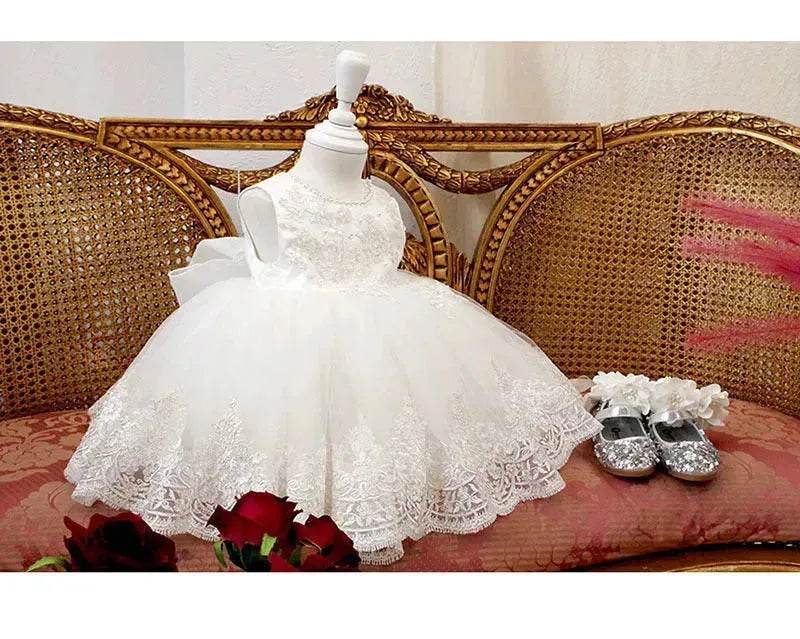 Birthday Photo Clothes Women's Tulle Tutu Super Fairy Princess Dress Girls Bow gown Christening dress Baptism dress 