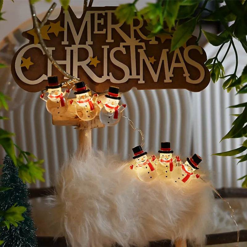 Christmas Christmas Snowman Modeling Decorative String Lights 