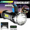 LED Flashlight USB Rechargeable Torch COB Spotlight Camping Light High Lumens Emergency Lamp 3 Modes Waterproof