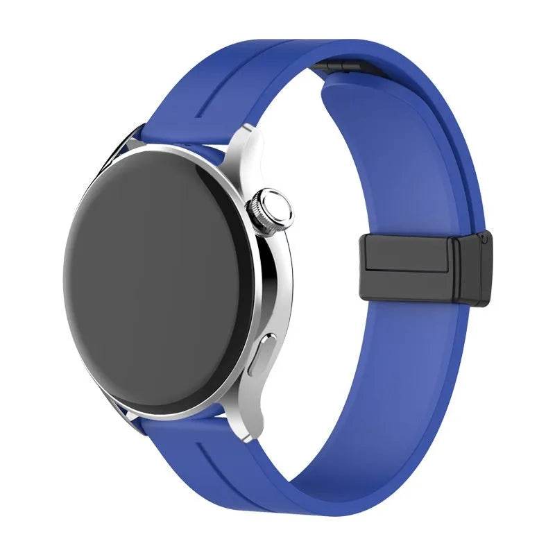 Applicable Watt4 Strap Silicone Magnetic Folding Buckle Watch Band 