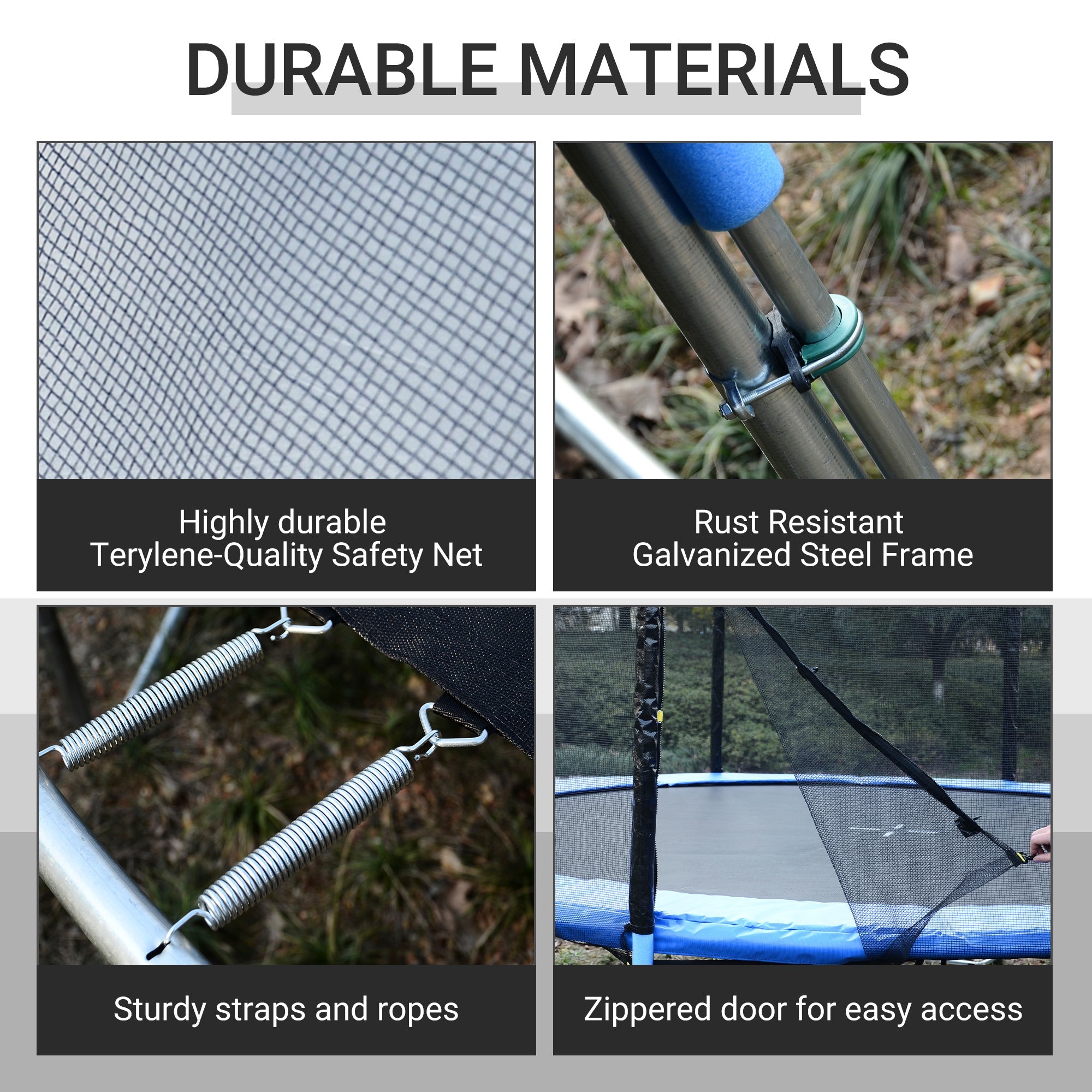 HOMCOM 12FT Trampoline Net Enclosure Trampolining Bounce Safety Round Frence Replacement 