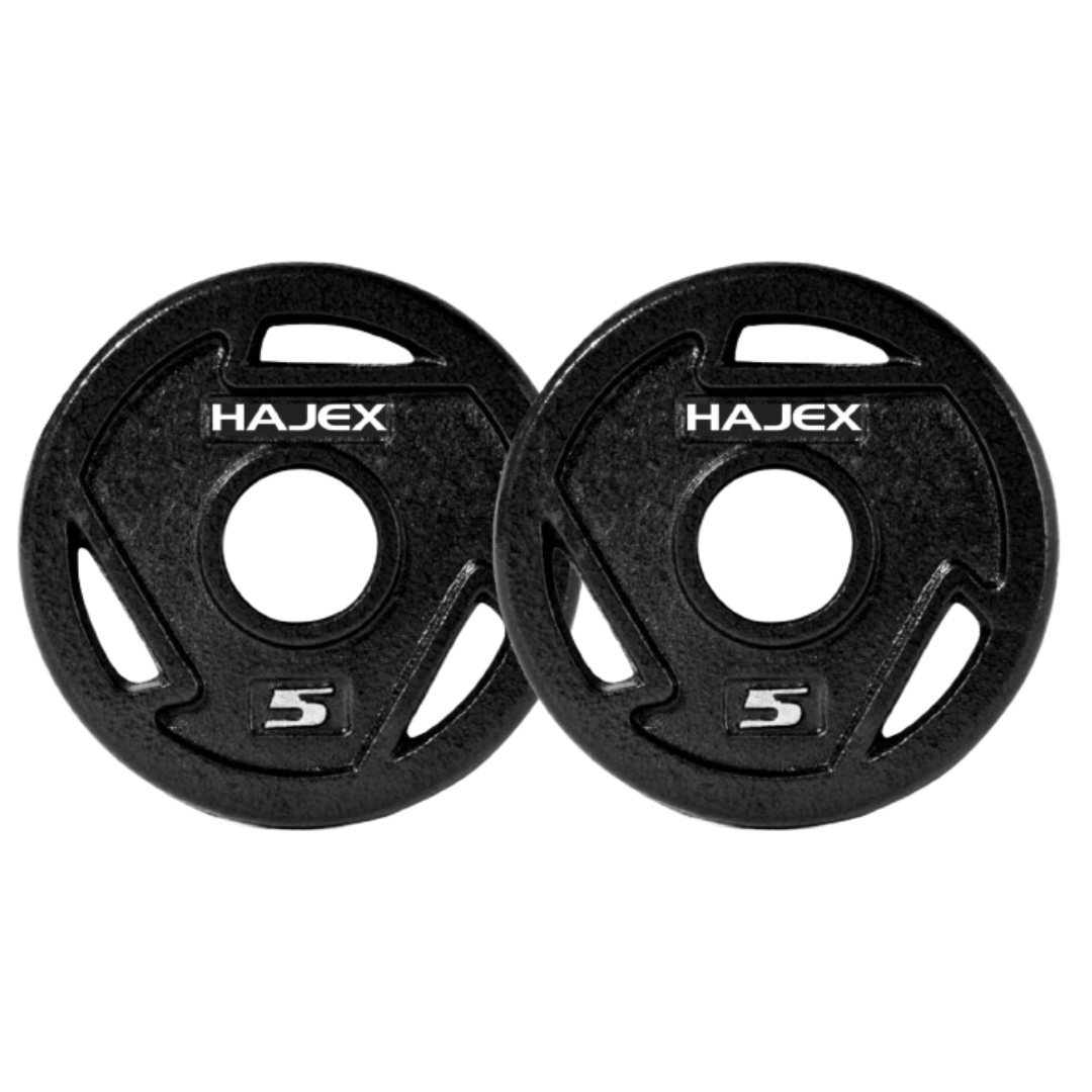 HAJEX Tri Grip Cast Iron Weight Plates 