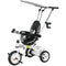 Qaba 4-in-1 Convertible Kids Tricycle with Removable Handlebar and Canopy White