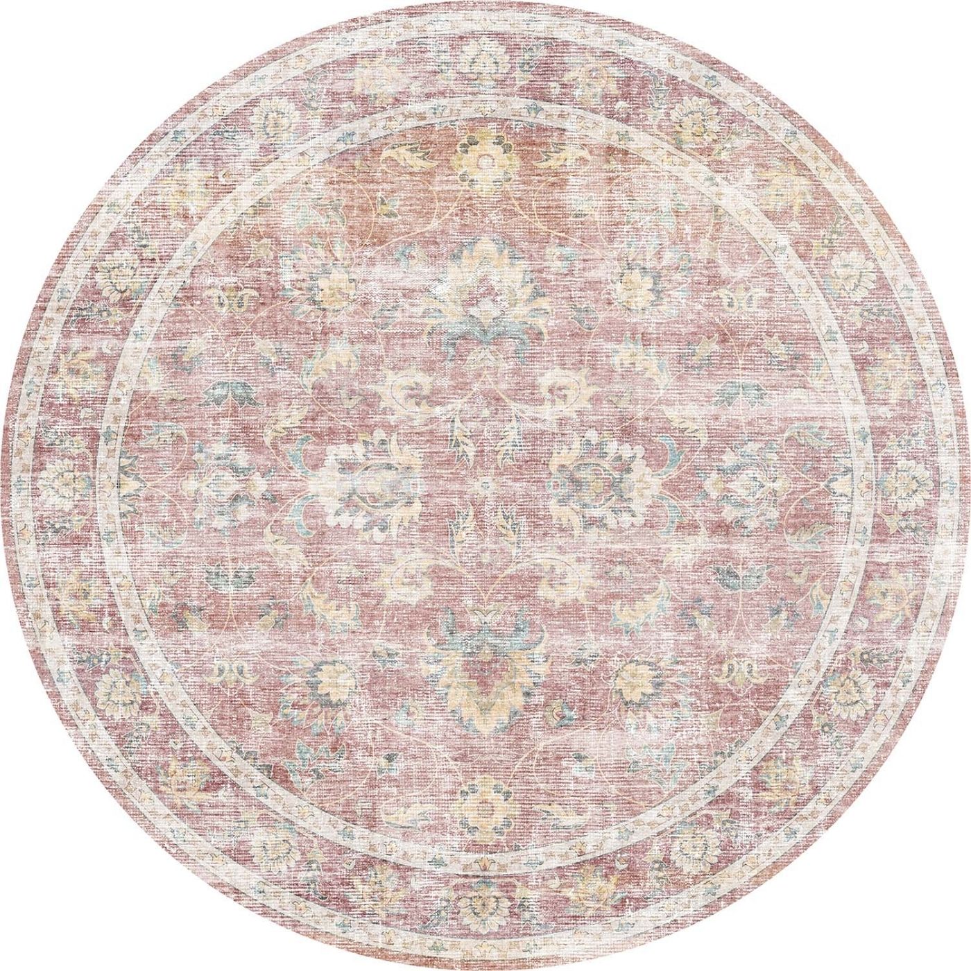 Elyse Pink Yellow Rug 