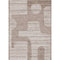 Puzzo Rose Gold Sand Rug – Modern Geometric Area Rug in Dark Gold Sand & Light Sand, Machine Washable or Premium Linen Options