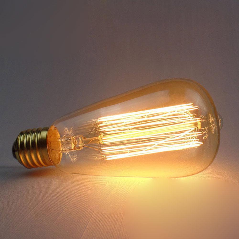 E26 ST64 60W Vintage Retro Industrial Filament Dimmable Bulb~1145