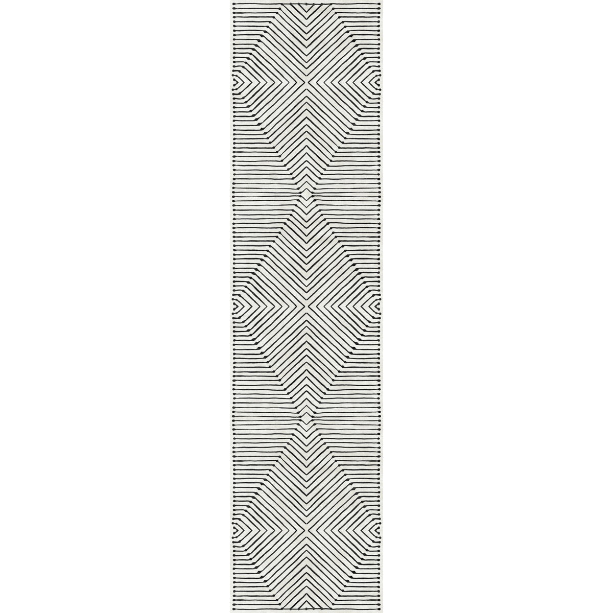 Calator Black & Ivory Rug 