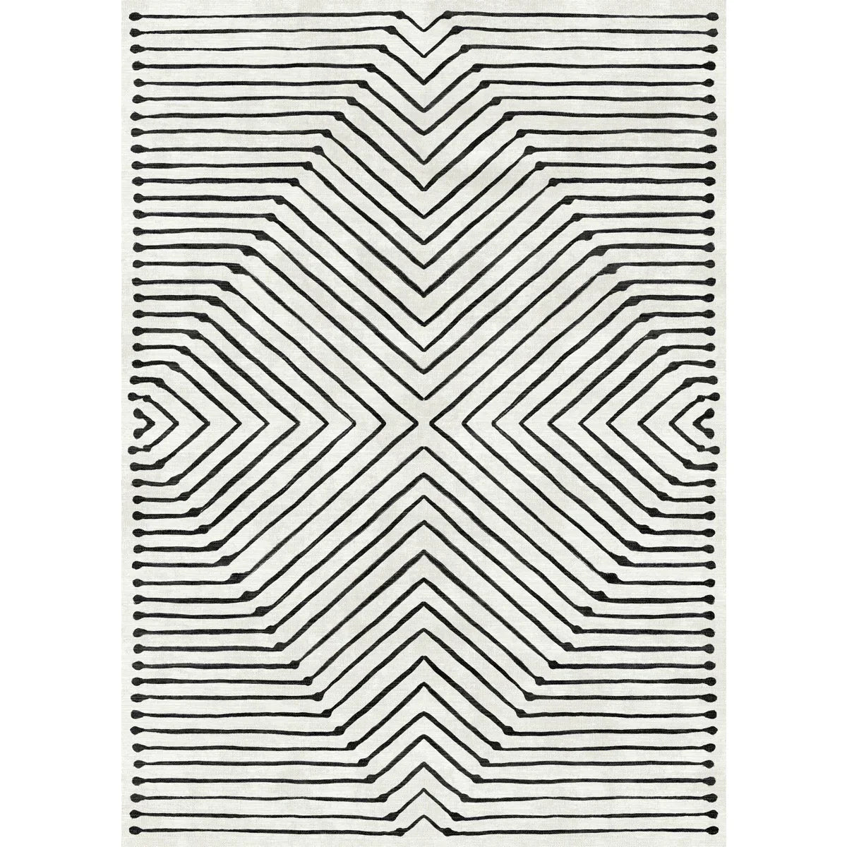 Calator Black & Ivory Rug 