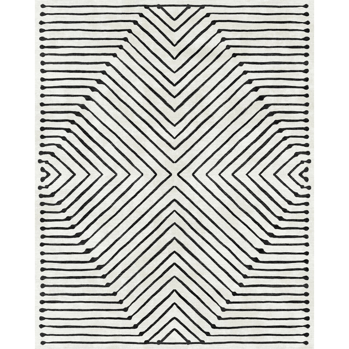 Calator Black & Ivory Rug 