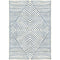 Calator Blue & Ivory Rug | Modern Minimalist Area Rug, Machine Washable or Premium Linen