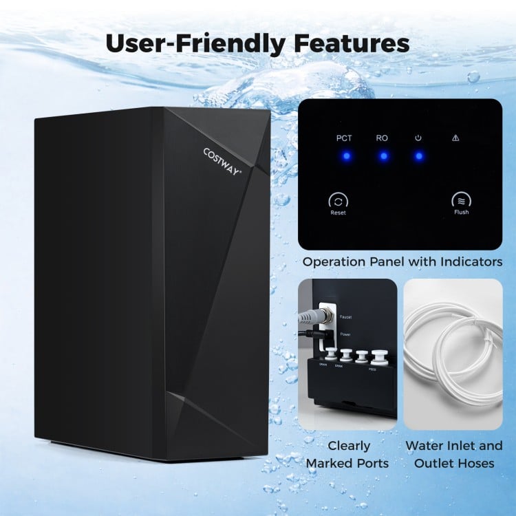 800 GPD/600 GPD AW-RB20 Alkaline PH+ Reverse Osmosis Water Filter