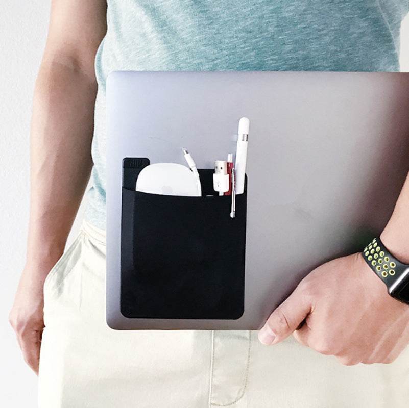 Adhesive Laptop Back Storage Bag Laptop Organizer 