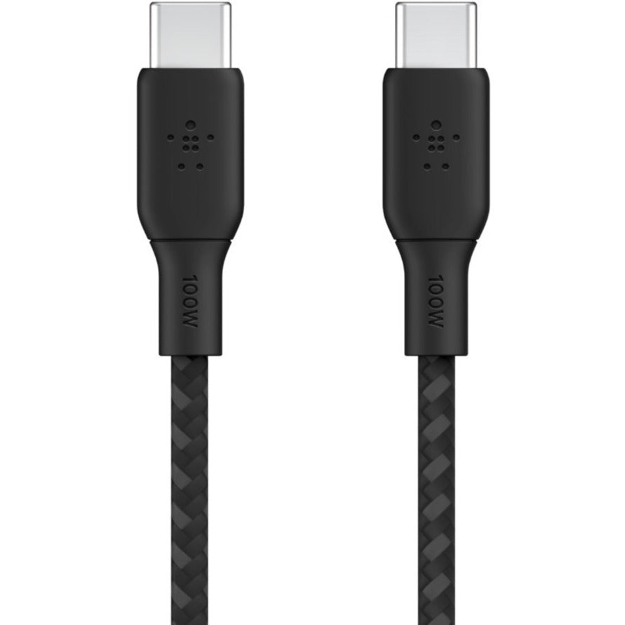 Belkin BoostCharge USB-C to USB-C Cable 100W - (2 meter / 6.6 foot, Black)