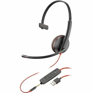 Poly Blackwire 3215 Monaural USB-A Headset TAA 