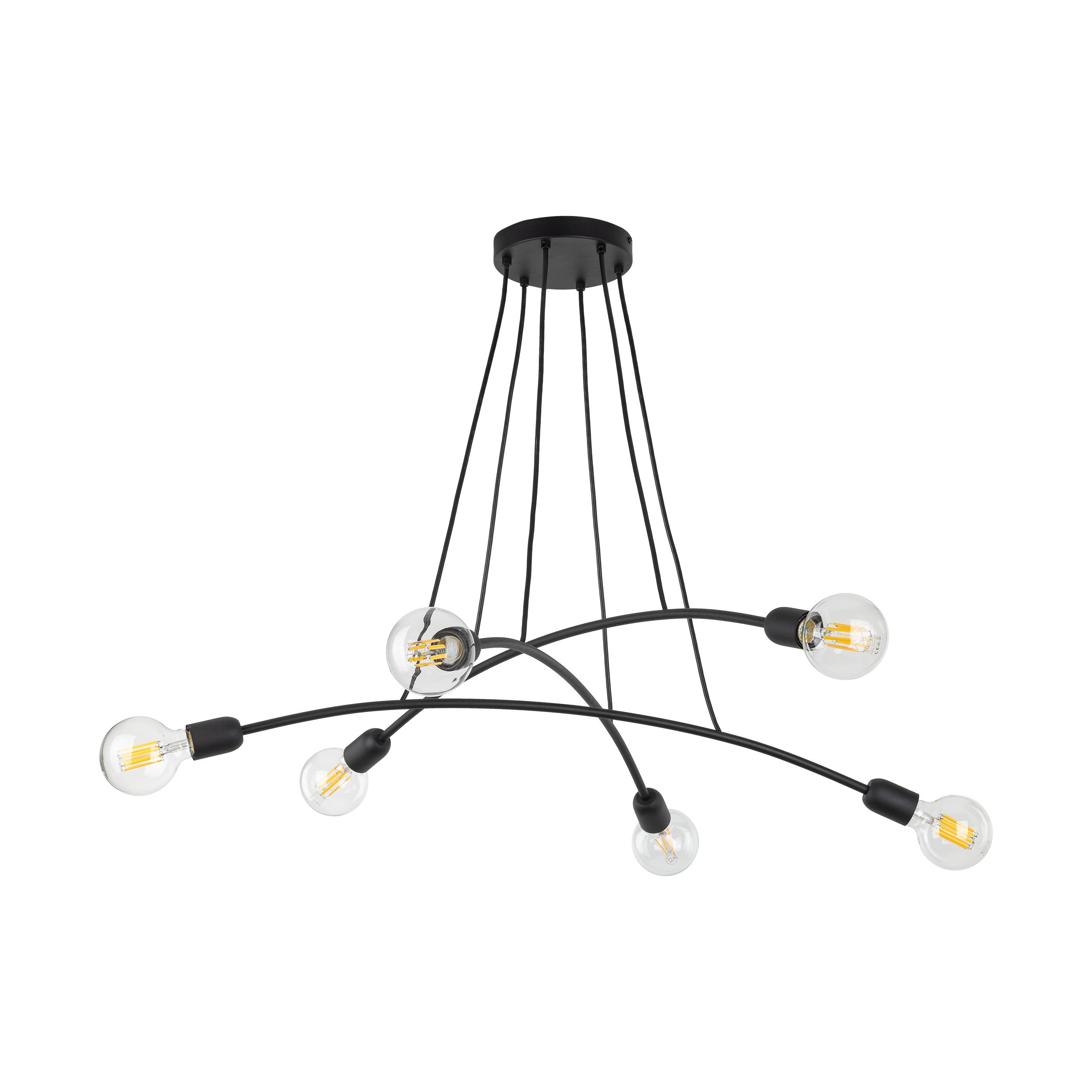 HELIX Black Minimalist Pendant Light 6  (Clearance)