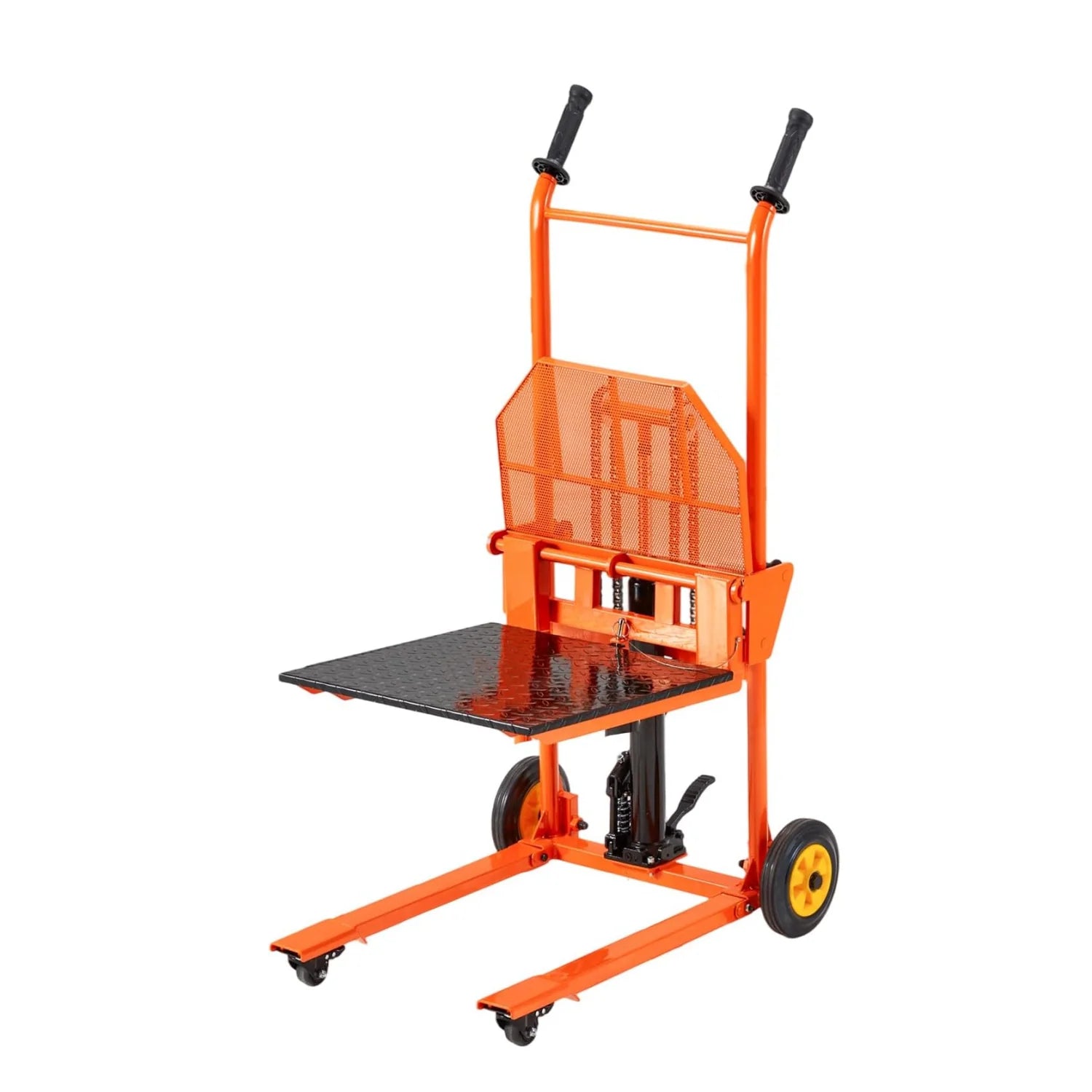 Hydraulic Material Lift Winch Stacker – 500 lb Capacity, 32" Lift Height